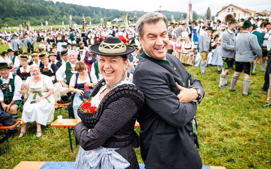 Teisendorf, 16.07.2023: Gaufest mit Landtagspräsidentin Ilse Aigner und Ministerpräsident Markus Söder. ©Bayerische Staatskanzlei