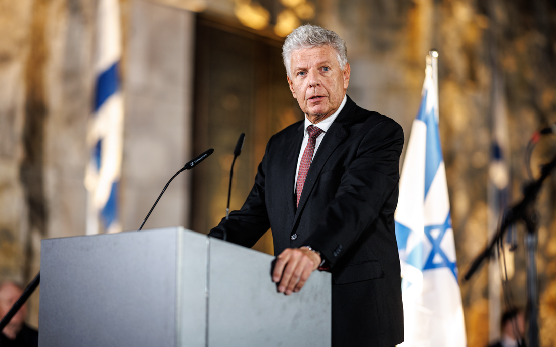 München, 12.07.2023: Gedenkveranstaltung der Israelitischen Kultusgemeinde mit Münchens Oberbürgermeister Dieter Reiter. ©dpa