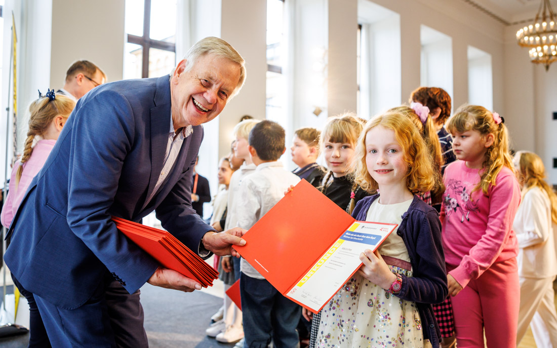 München, 19.10.2023: Landespreisverleihung Geschichtswettbewerb des Bundespräsidenten. ©Bayerisches Kultusministerium