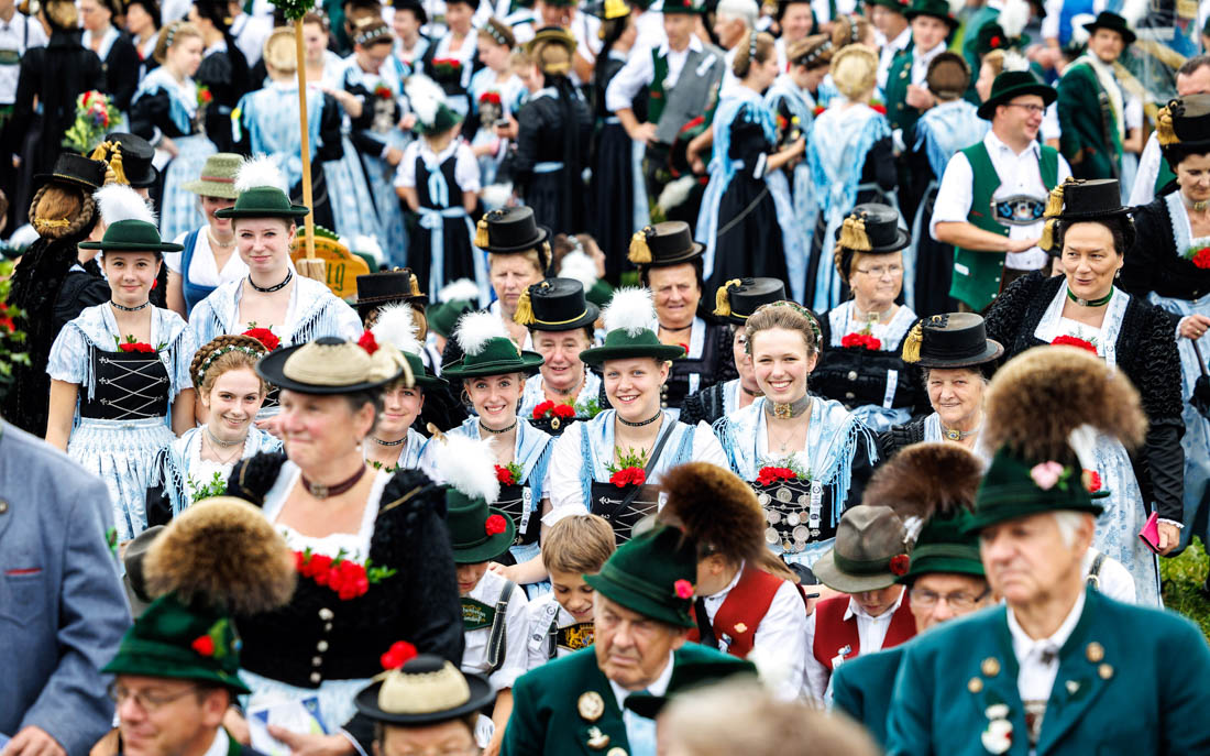 Teisendorf, 16.07.2023: 133. Gaufest des Gauverbands I in Teisendorf.