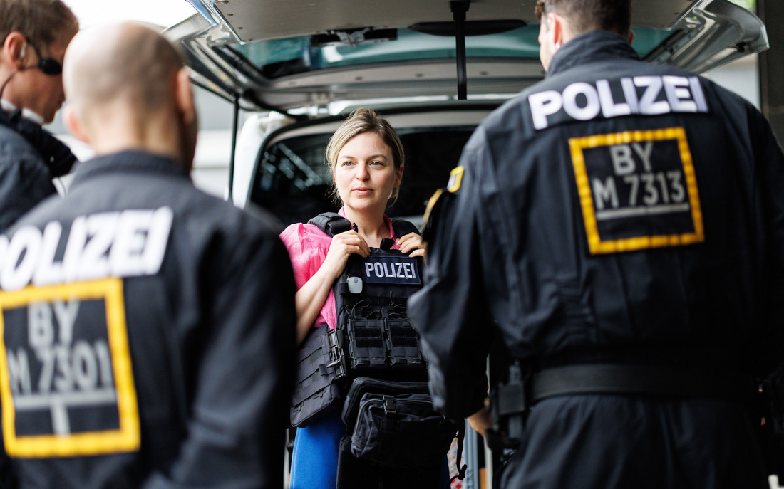 München, 13.05.2022: Katharina Schulze besucht das USK. ©Grüne Fraktion